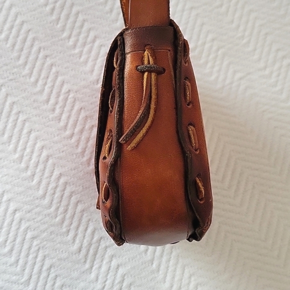 Vintage Tooled Leather Handbag - Picture 5 of 11